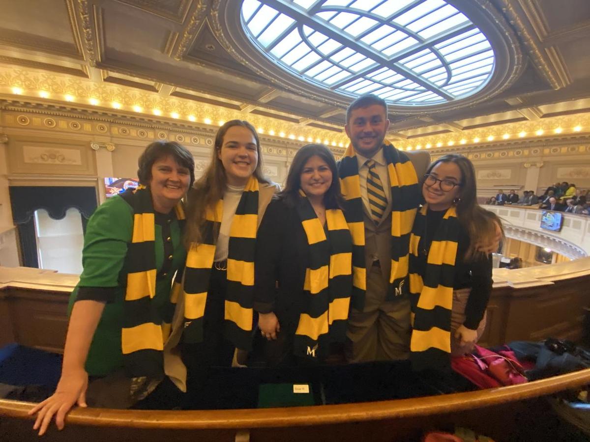 Members of student government including Cassidy
