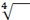 Image of what a fourth root looks like