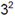 Image of what 3 squared looks like