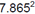 Image of what 7.865 squared looks like